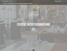 Tablet Screenshot of lotrerestaurant.com